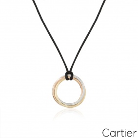 Cartier Tri-Colour Gold Diamond Trinity Necklace